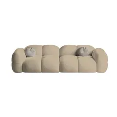 BH BARAKA HOME PREMIUM - Sofá Premium Nube 4 Cuerpos - Beige Claro