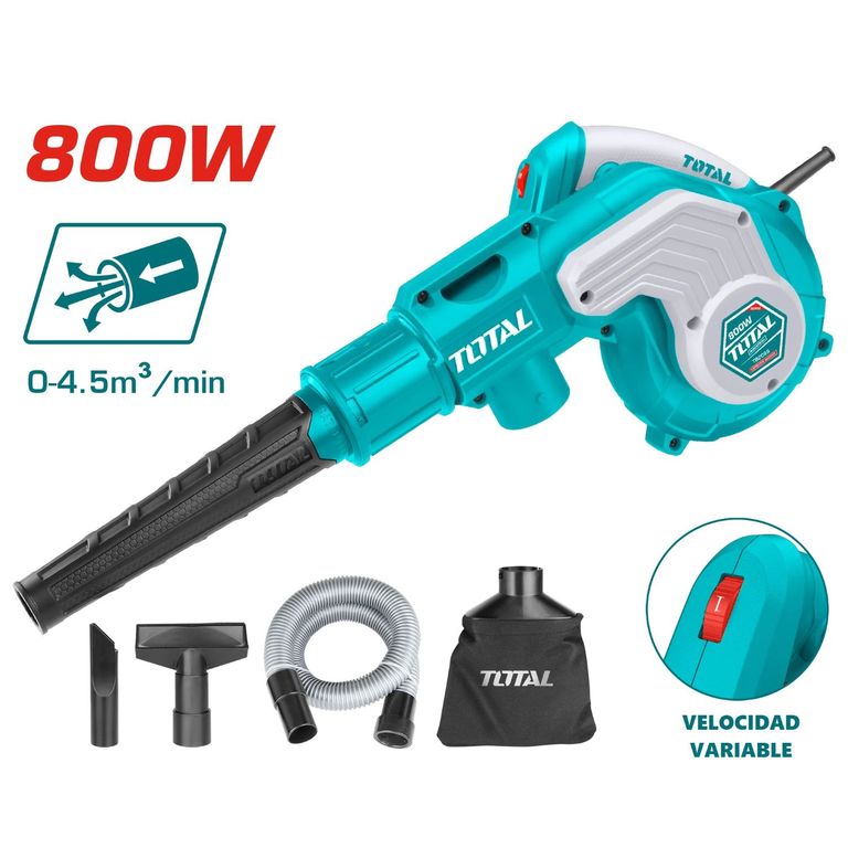 SOPLADORA ASPIRADORA 800W DE AIRE LIMPIEZA DEL HOGAR TOTAL-TB2086