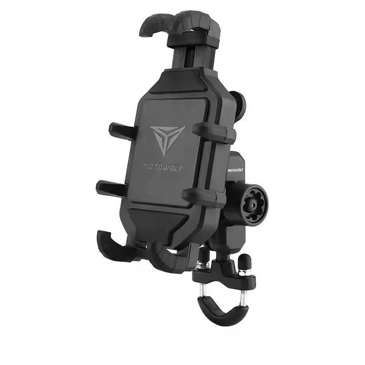 PORTA CELULAR PARA MOTO CON ANTIVIBRACIÓN CARGA INALAMBRICA