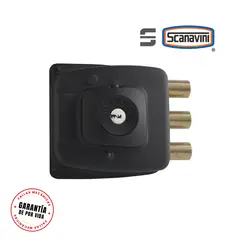 SCANAVINI - Cerradura 2070 Blindada de sobreponer puertas hasta 50 mm esp.