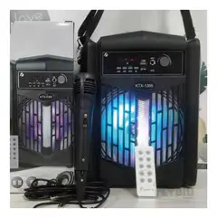 GENERICO - Parlante con Microfono KTX-1205 de Color Negro