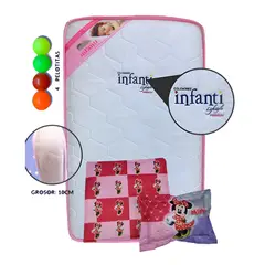 GENERICO - Colchón de Bebe para Cunas Pack and Play Rosa