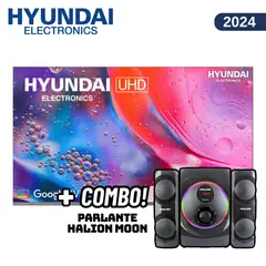 HYUNDAI - TELEVISOR 58 SMART TV GOOGLE TV 4K UHD LED - HYLED5809G4KM + PARLANTES HALION MOON 2.1