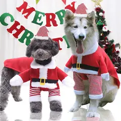 GENERICO - Disfraz para Mascota Navidadeña - Mediano