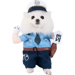 GENERICO - Disfraz para Mascota de Policia - Mediano