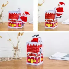 GENERICO - ADORNO PAPA NOEL QUE INGRESA POR LA CHIMENEA
