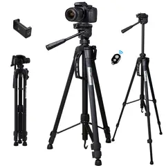 WEIFENG - Tripode Profesional 1.6 WT-3540 + Adaptador Celular + Shooter