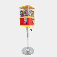 GENERICO - MAQUINA DISPENSADORA 4 DIVISIONES CHICLES + CAPSULAS EXPENDEDOR