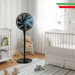 ALFANO - Ventilador de Piso Super Delgado Silencioso Control Remoto 16 25W AL-16SM