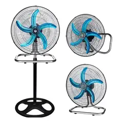 GENERICO - Ventilador Industrial 18 Pulgadas - 5 Aspas de Alta Potencia - 3 en 1