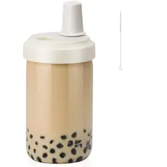 GENERICO - Botella Garrafa con Sorbete ancho 500ml Pink