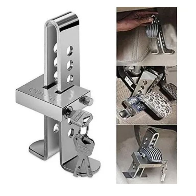 Candado De Seguridad De Auto Bloqueo Pedal Acero Inoxidable
