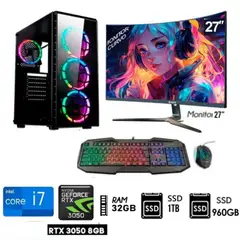INTEL - Computadora PC Gamer Core I7 Ram32GB, SSD M.2-1TB, SSD 960GB, Video RTX 3050 8GB