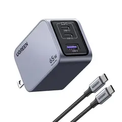 UGREEN - Cargador UGREEN 65W Nexode Pro Set 3 Puertos X755 - Grey