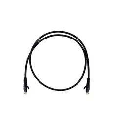 DIXON - Patch Cord 1 Metro UTP Cat6 24AWG COBRE LSZH Cumple RoHS Negro