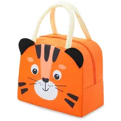 MINARI - Lonchera Térmica Infantil Diseño Tigre Naranja 52L
