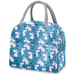 MINARI - Lonchera Térmica Fiambrera Portátil Diseño Moomin Celeste 540L