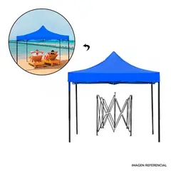 INSPIRA MARKET - Toldo Sombrilla Plegable Multiuso de 3x3 Metros