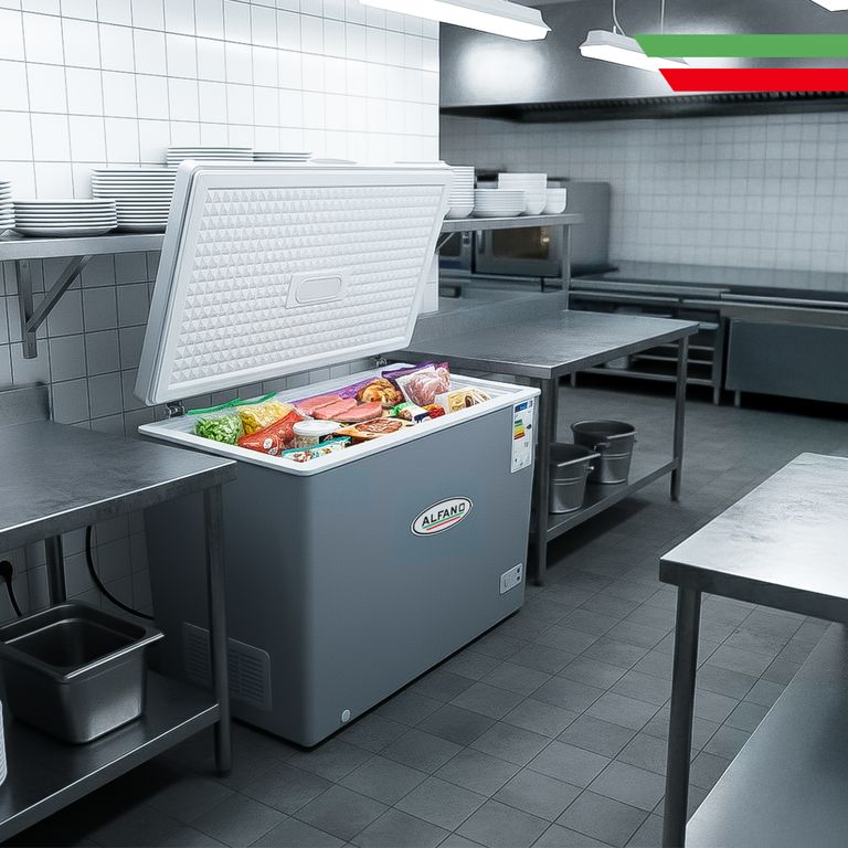 Congeladora Horizontal ALFANO 250 Lts hasta 18°C Bajo consumo BD 250 Color Gris