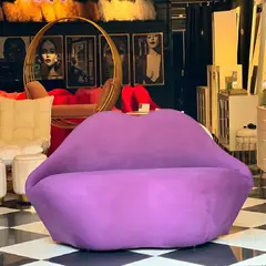 DMUEBLES - DM SOFA KISS LIPS 2 ASIENTOS TELA - LILA