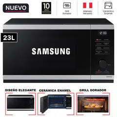 SAMSUNG - Horno Microondas con Dorador/Grill 23 Lts MG23DG4524ATPE