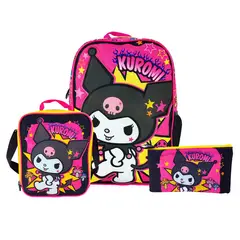 SCOOL - Set KUROMI Mochila-Lonchera-Cartuchera marca