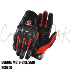 SCOYCO - GUANTES MC09 ROJO TALLA L MOTO-CICLISMO