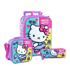 SCOOL - Set HELLO KITTY Maleta-Lonchera-Cartuchera A4 marca