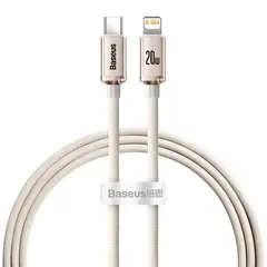 BASEUS - USB C - Lightning para iPhone - Carga Rápida 20W - Rosado - 2M
