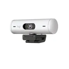 LOGITECH - Cámara web Full HD 1080p Brio 500 Blanco-Crudo