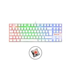 REDRAGON - Teclado KUMARA K552W-RGB-RD White Red Switch Español