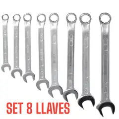 OEM - Set de 8Llaves 17mm 14mm 12mm 10mm 9mm 8mm 7mm 6mm Doble Cabeza