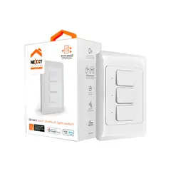 NEXXT SOLUTIONS - INTERRUPTOR SMART DE 3 CIRCUITOS NEXXT CON WIFI PN NHE-T100