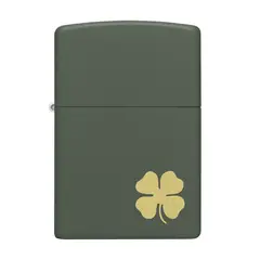 ZIPPO - Encendedor Four Leaf Clover in Green Matte
