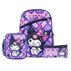 SCOOL - Set KUROMI Mochila-Lonchera-Cartuchera marca