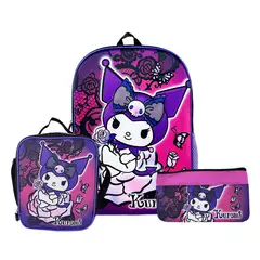 SCOOL - Set KUROMI Mochila-Lonchera-Cartuchera marca