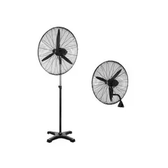 GENERICO - Ventilador Industrial 30 pulgadas Aspas de Metal 2 en 1 Piso Pared
