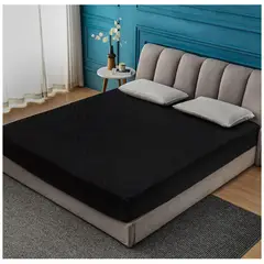 GENERICO - Protector de colchón impermeable 1.5 Plazas Negro