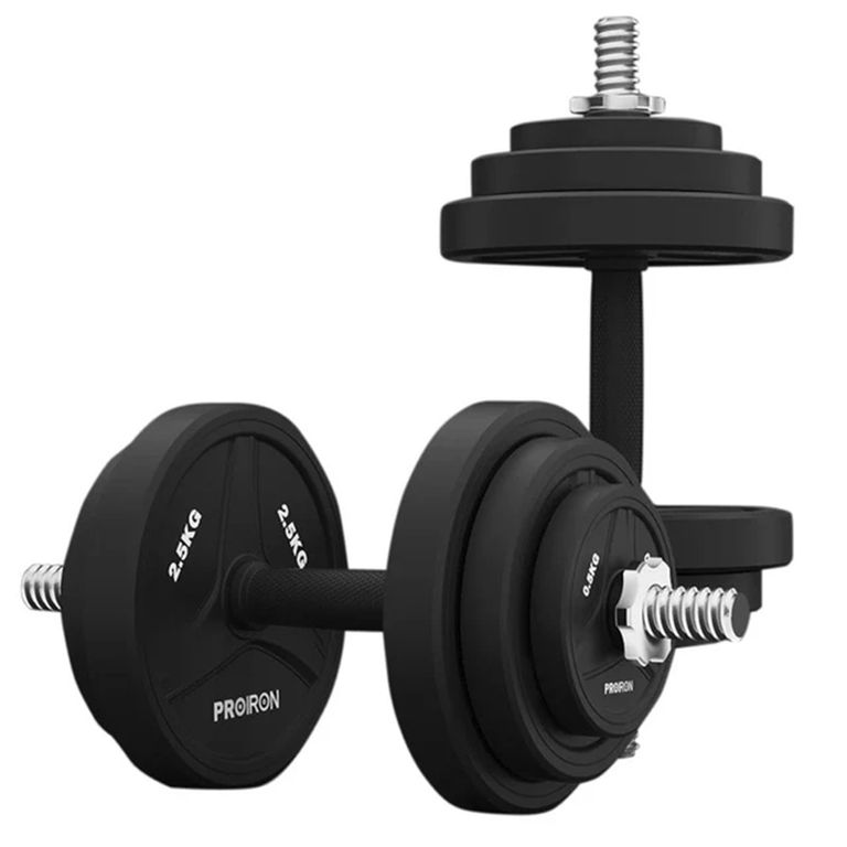 Juego de Mancuernas de Caucho Ajustable 20 KG