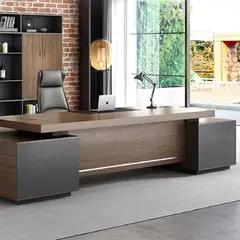 DMUEBLES - DM ESCRITORIO EJECUTIVO/GERENCIA ARGAMEDDON - 200 CM - EN MADERA