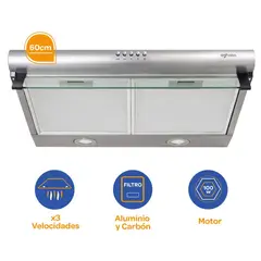 AGHASO - Campana Extractora 60cm con Motor de 110W CAMP-AGH02