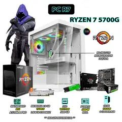 AMD - Computadora PC Ryzen 7 5700G RAM 16GB DISCO 500GB SSD CON GRAFICOS RADEON