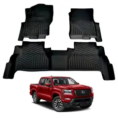 GENERICO - PISO 5D PARA NISSAN FRONTIER CREWCAB 2022-2024 - 5 ASIENTOS
