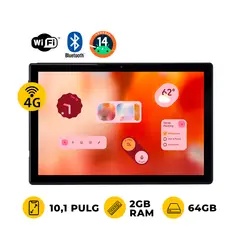 ADVANCE - Tablet SmartPad SP5705, 10.1" IPS 800 x 1280, 64GB, 2GB RAM, Android 14 , 4G LTE