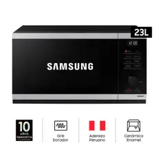 SAMSUNG - Horno Microondas con Grill MG23DG4524ATPE 23Lt 800W - Negro