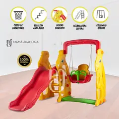BABY KING - Tobogán para Niños «ARDICOT PLUS» con Columpio Amarillo