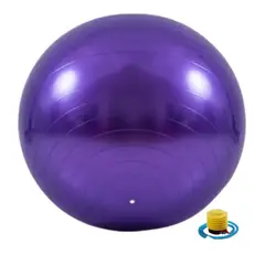GENERICO - Pelota Ejercicio Yoga embarazo fitness Color Morado - 75 cm.
