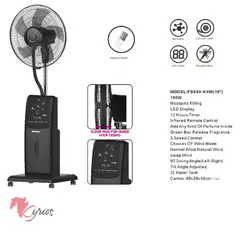 NO LOGO - Ventilador Con Humificador Y 3 Modos De Velocidad