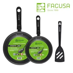 FACUSA - Set de Sartenes 24 cm y 20 cm C/ Espatula