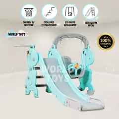 BABY KING - Tobogán para Niños «SUCARINE PLUS» con Cesta Sky Blue